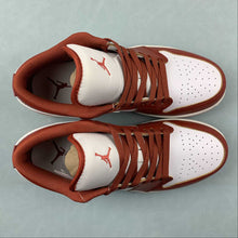 Cargar imagen en el visor de la galería, Air Jordan 1 Low Dune Red White Lobster Sail Vachetta Tan FJ3459-160
