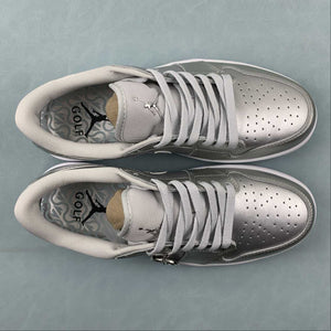 Air Jordan 1 Low Golf Gift Giving Metallic Silver Photon Dust White FD6848-001