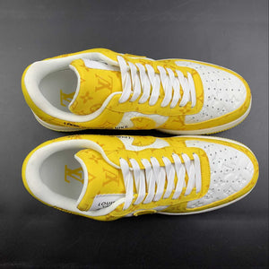 Louis Vuitton Trainer Snaker x Air Force 1 Yellow White LK0230