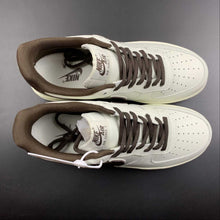 Cargar imagen en el visor de la galería, Air Force 1 07 Low NYC Beige Dark Red Black CM9612-023

