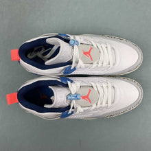 Cargar imagen en el visor de la galería, Air Jordan Spizike Low White Pure Platinum Blue Void Hot Lava FQ1759-110
