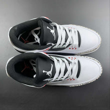 Cargar imagen en el visor de la galería, Air Jordan 3 Retro Infrared 23 White Black Cement Red  136064-123
