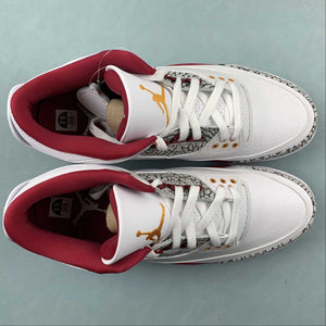Air Jordan 3 Retro Cardinal Red White Light Curry Cement Gray CT8532-126