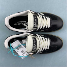 Cargar imagen en el visor de la galería, Wales Bonner x Adidas Samba Pony Tonal Low Core Black Cream White IE0580
