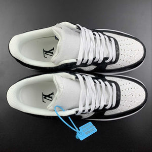 LV x Air Force 1 07 Low Black White Monogram LV3369-100