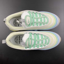 Cargar imagen en el visor de la galería, Air Max 97 Certified Fresh Coconut Milk Enamel Green Worn Blue DX5766-131
