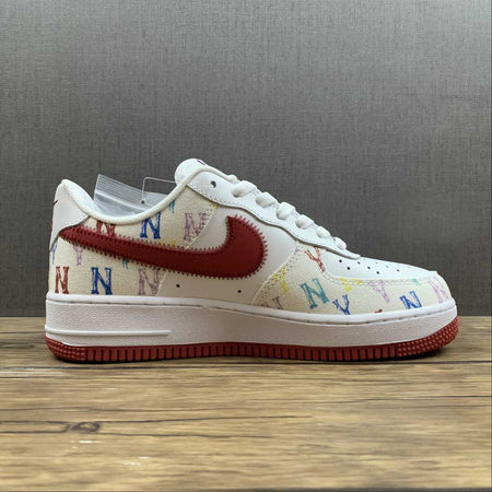 Air Force 1 07 Low MLB White Red Multi-Color 315122-443