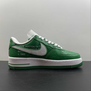 Louis Vuitton x Air Force 1 Green Embossing MS0232