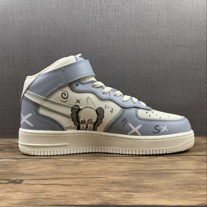 Kaws x Air Force 1 07 Mid White Blue Black CW2308-211