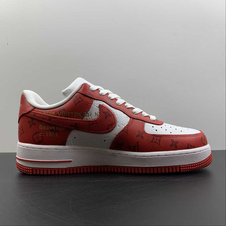 Louis Vuitton x Air Force 1 White Red LD0232