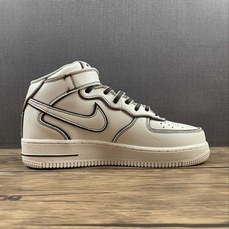 Air Force 1 07 Mid Beige Black Colorfull AQ2898-008