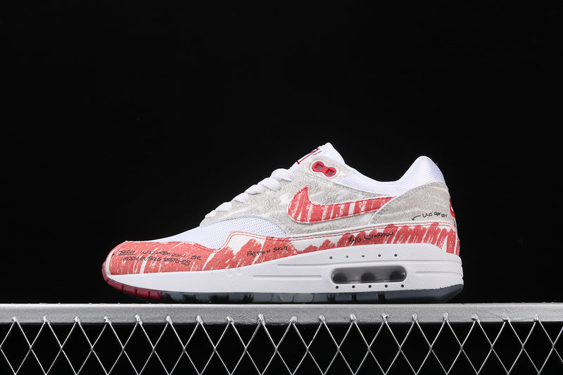 Air Max 1 Sketch To Shelf University Red White CJ4286-101