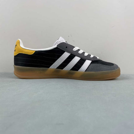 Adidas Gazelle Indoor Black White Yellow Gum IF9641