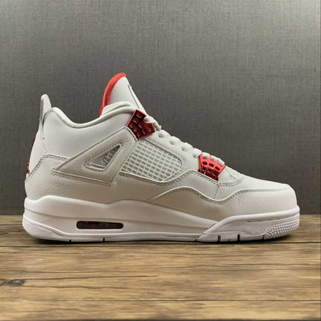 Air Jordan 4 Retro White University Red Metallic Silver CT8527-112
