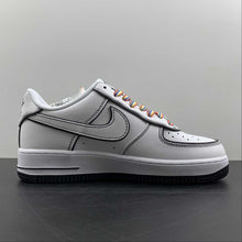 Cargar imagen en el visor de la galería, Air Force 1 07 Low Panda White Black Reflective Multi GU6936-599
