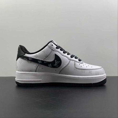 LV x Air Force 1 07 Low White Black Metallic Silver BS8805-602