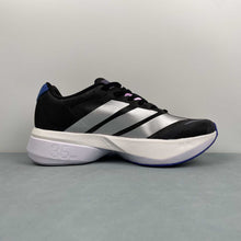 Cargar imagen en el visor de la galería, Adizero Boston 13 Core Black Silver Metallic Lucid Blue JS4950
