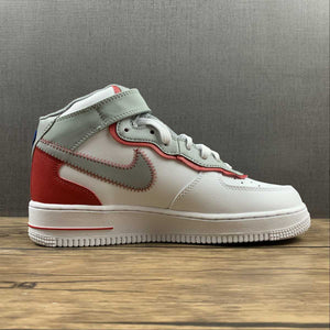 Air Force 1 07 Mid Athletic Club White Red Gray DH7451-100