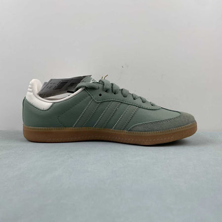 Adidas Samba OG Silver Chalk Green White Gum IE7011