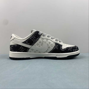 LV x SB Dunk Low 2024 White Black Gold FC1688-163