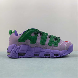 Air More Uptempo Low x AMBUSH Lilac Apple Green University Red FB1299 500