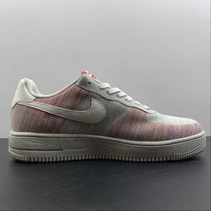 Air Force 1 Low Crater Wolf Gray Pure Platinum Gym Red DC4831-002