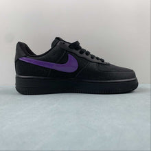 Cargar imagen en el visor de la galería, Air Force 1 07 Low Black Purple CW2288-014
