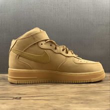 Cargar imagen en el visor de la galería, Air Force 1 07 Mid Wheat Flax Gum Light Brown DJ9158-200
