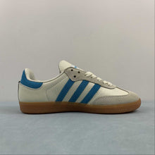 Cargar imagen en el visor de la galería, Adidas SAMBA OG Sporty and Rich Cream White Blue Rush Gum IE7096
