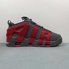 Cargar imagen en el visor de la galería, Air More Uptempo Low Dark Grey Light Crimson FZ3055-002
