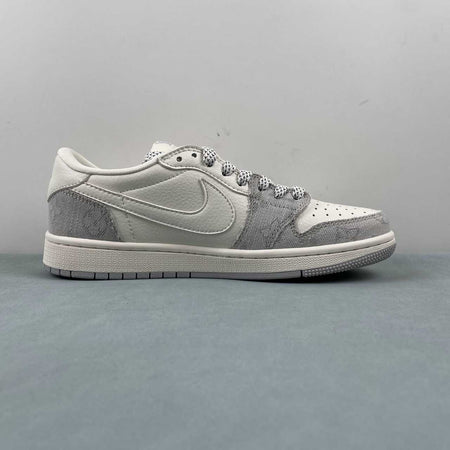 Fragment Design xTravis Scott x Air Jordan 1 Low OG SP LV Beige Light Gray LJ5188-004