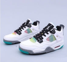 Cargar imagen en el visor de la galería, Air Jordan 4 Retro Rasta White University Red Lucid Green Black AQ9129 100
