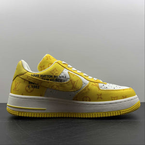 Louis Vuitton Trainer Snaker x Air Force 1 Yellow White LK0230