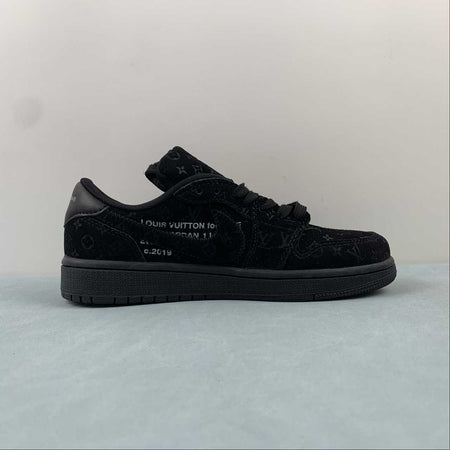 Off-White x Travis Scott x LV x Air Jordan 1 Low Black MS0232
