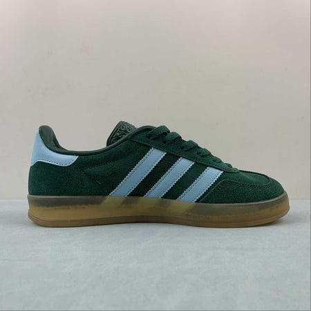 Adidas Gazelle Indoor Collegiate Green Hazy Sky Victory Gold IG9979