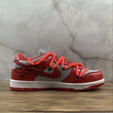 Cargar imagen en el visor de la galería, Dunk Low LTHR OW FUTURA Lt.Grey Red CT0856-600
