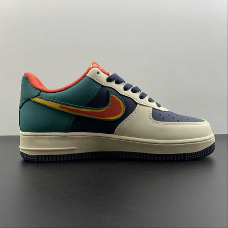 Air Force 1 07 Low North Face Gucci Dark Blue Beige Black BS9055-306