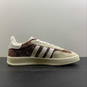 Adidas x Gucci Gazelle Beige Brown White