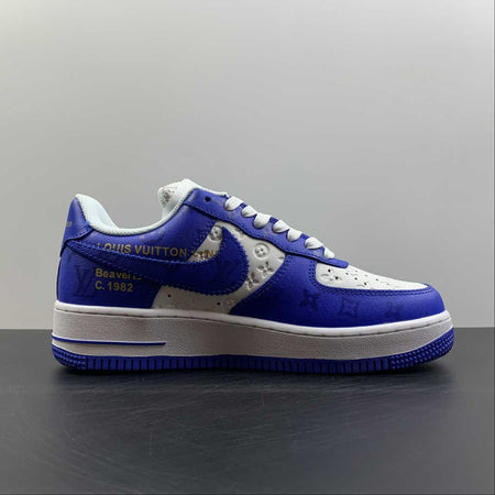 Louis Vuitton Trainer Snaker x Air Force 1 White Blue LK0228