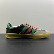 Cargar imagen en el visor de la galería, Adidas x Gucci Gazelle Black Green Red Leather
