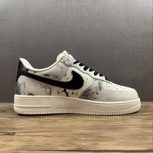 Air Force 1 07 Low Landscape Ink Painting White Black BL1522-089