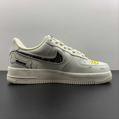 Air Force 1 07 Low Drew Beige Black Yellow CW2288-663