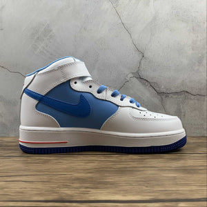 Air Force 1 07 Mid Summit White Blue Red CD0884-126