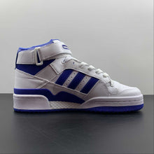 Cargar imagen en el visor de la galería, Adidas Forum Mid White Blue FY4976
