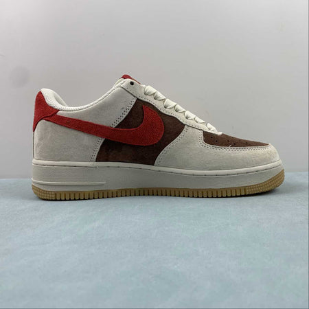 Air Force 1 07 Low Dragon Brown Red Metallic Gold LN6239-840