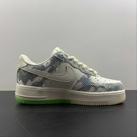 Air Force 1 07 Low Lion Dance White Blue Green CW1888-716