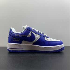 Louis Vuitton x Air Force 1 White Blue 3308-4