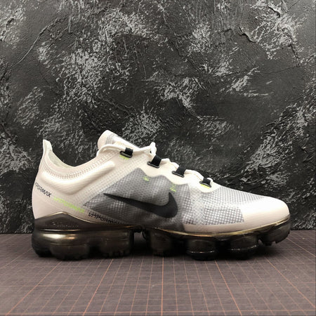 Air VaporMax 2019 White Dark Grey Platinum Tint Lime Blast AT6810-100