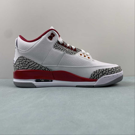 Air Jordan 3 Retro Cardinal Red White Light Curry Cement Gray CT8532-126