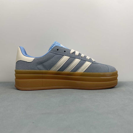 Adidas Gazelle Bold Clear Sky Cream White Gold Metallic JQ7776